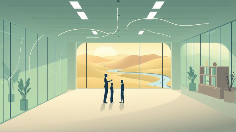La ilustración transmite confianza financiera y crecimiento