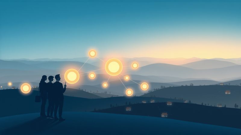 Un diagrama financiero tranquilo y armonioso emerge