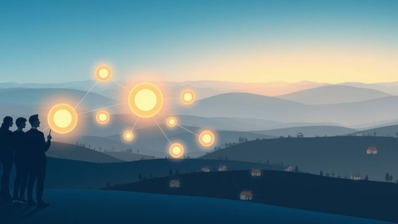 Un diagrama financiero tranquilo y armonioso emerge
