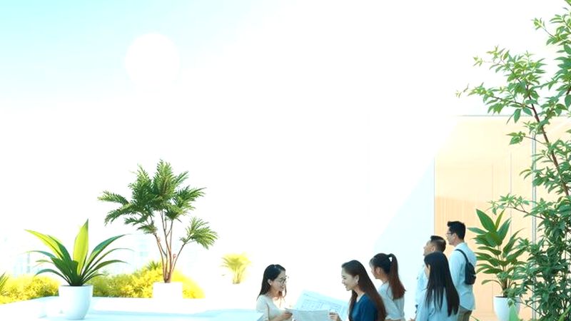 Un jardín solar crea armonía urbana