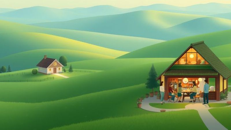 Un campo sereno y acogedor transmite paz