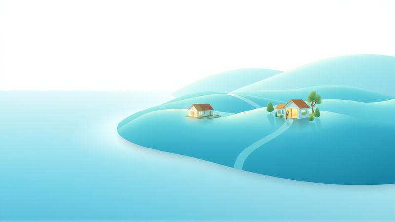 Una casa moderna refleja tranquilidad financiera
