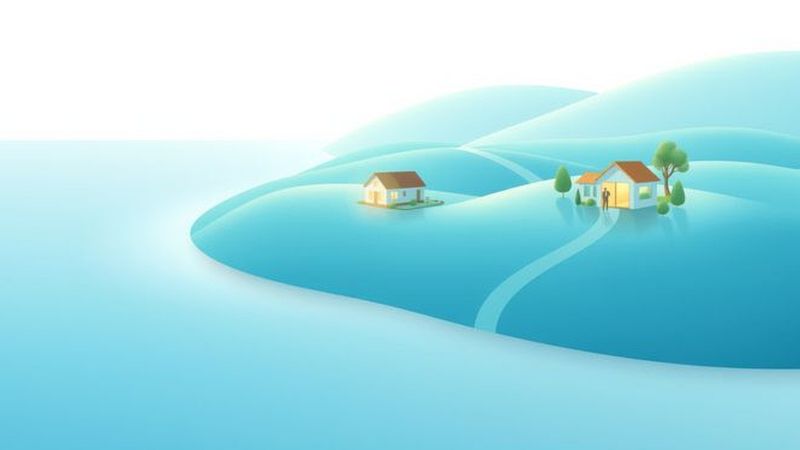 Una casa moderna refleja tranquilidad financiera