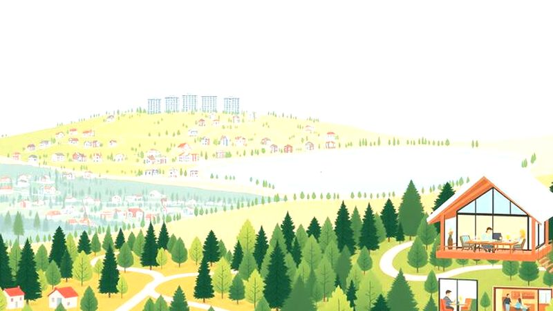 Una ciudad serena y pacífica emerge
