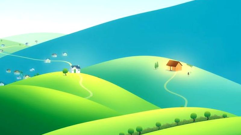 Un paisaje tranquilo inspira confianza y exploración